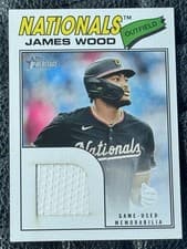 James Wood 2026 Topps Heritage Real One Relics card