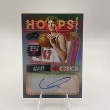 2025-26 NBA Hoops Hoops Rookie First Signs Lachlan Olbrich #HFS-LO card