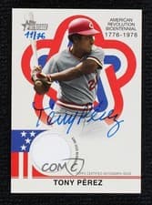 2025 Topps Heritage Bicentennial Autographed Relic Tony Pérez #BAR-TP card