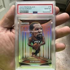 Kevin Durant 2024-25 Panini Prizm Black Prizmania card