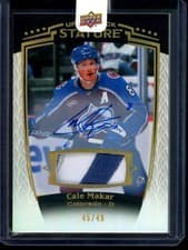 2024-25 Upper Deck Stature Base Memorabilia Cale Makar #15 card