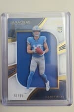 2025 Panini Immaculate Clearly Immaculate Rookie Jerseys Isaac TeSlaa #9 card