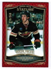 2024-25 Upper Deck Stature 2023-24 Base Rookies Update Brock Faber #40 card