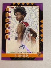 2024-25 Finest Rookie Finest Autographs AJ Johnson #RFA-AJ card