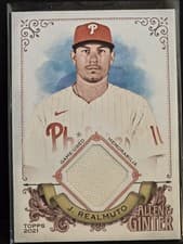 J.T. Realmuto 2021 Topps Allen & Ginter Full Size Relics card