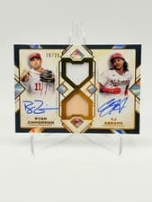 2025 Topps Diamond Icons Dual Player Autographed Relics CJ Abrams/Ryan Zimmerman #DPAR-ZA card