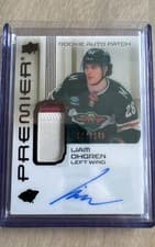 2024-25 Upper Deck Premier Acetate Auto Patch Rookies Liam Ohgren #AR-LO card