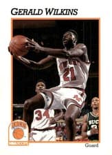Gerald Wilkins 1991-92 Hoops Base Set card