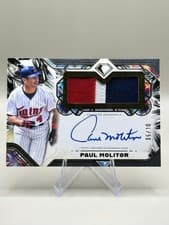 2025 Topps Diamond Icons Autographed Jumbo Patches Paul Molitor #AJP-PM card
