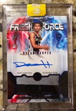 2025-26 Topps 3 Fresh Force Relic Autos Dylan Harper #FFR-DH card