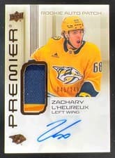 2024-25 Upper Deck Premier Acetate Auto Patch Rookies Zachary L'Heureux #AR-ZL card
