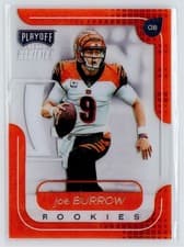 Joe Burrow 2020 Panini Chronicles Playoff Momentum Rookies card