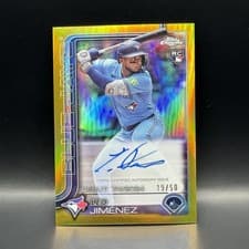 2025 Topps Chrome Update Rookie Debut Autographs Leo Jiménez #CRDA-LJ card