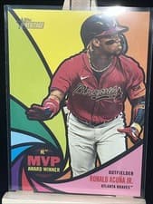 Ronald Acuna Jr. 2024 Topps Heritage Award Winners card