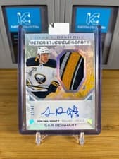2025-26 Upper Deck Black Diamond Jewels of the Draft Auto Patch Sam Reinhart #VJD-SR card