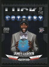 2024-25 Panini Prizm Black Luck of the Lottery James Harden #11 card