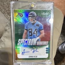 2025 Panini Absolute Spectrum Signatures Gunnar Helm #SPS-GHM card