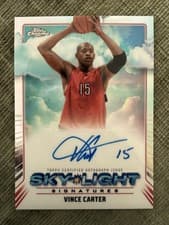 2024-25 Topps Chrome Sky-Light Signatures Vince Carter #SLS-VC