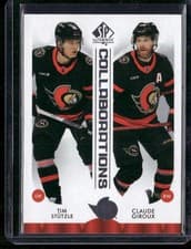 Tim Stutzle / Claude Giroux 2023 SP Authentic Collaborations card