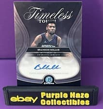 2025-26 Bowman Timeless Touch Signatures Brandon Miller #TTA-BM card