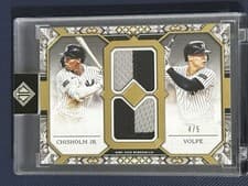 2025 Topps Transcendent Collection Dual Patch Jazz Chisholm Jr. #TCDP-CV card