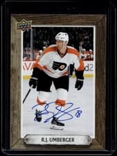 2024-25 Upper Deck Engrained Icons Beehive Portrait Signatures R.J. Umberger #BH-RU card