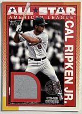 2025 Topps 1990 Topps Baseball All-Star Relics Cal Ripken Jr. #90ASR-CR card
