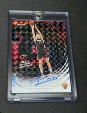 2025-26 Finest Colossal Shots Autographs Kasparas Jakucionis #CS-KJ card