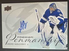 2024-25 Upper Deck Premier Premier Penmanship Andrei Vasilevskiy #PEN-AV card