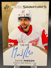 David Perron 2023 SP Authentic Curated Signatures card