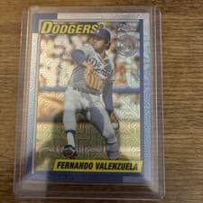 2025 Topps Update 1990 Topps Chrome Baseball Fernando Valenzuela #U90C-14 card