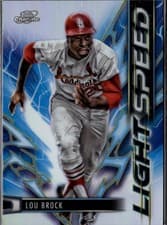2025 Topps Cosmic Chrome Light Speed Lou Brock #LS-22 card