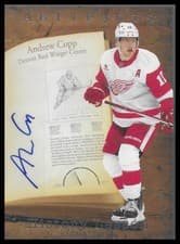 2025-26 Upper Deck Artifacts History Lesson Signatures Andrew Copp #HL-9A card