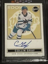 2024-25 Upper Deck Clear Cut Vintage Autos Collin Graf #VA-CG card
