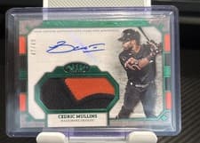 2024 Topps Tier One Autographed Jumbo Relics Cedric Mullins #AT1JR-CMU card