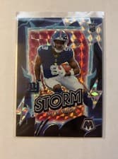 Malik Nabers 2024 Panini Mosaic Storm Mosaic card