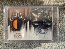 2025 Topps Tier One City Connect Signatures Jose Altuve #CCS-JA card