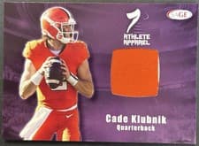 2026 SAGE Football Athlete Apparel Cade Klubnik #AA-CK card