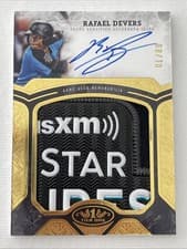 2025 Topps Tier One Autographed Prodigious Patches Rafael Devers #APP-RD card