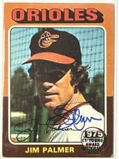 2024 Topps Heritage 1975 Topps MVP Buyback Autographs Jim Palmer #335 card