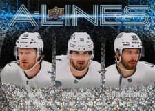 2024-25 Upper Deck A-Lines Jared McCann / Matty Beniers / Oliver Bjorkstrand #AL-25 card