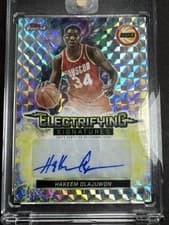 2025-26 Finest Electrifying Signatures Hakeem Olajuwon #ESG-HO card