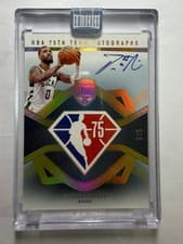 2024-25 Panini Eminence NBA 75th Team Autographs Damian Lillard #8 card