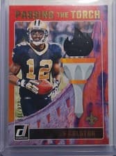 2024 Donruss Passing the Torch Marques Colston / Chris Olave #PTT-SAI card