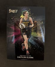 2025 Panini Select WNBA Black Color Blast Caitlin Clark #7 card