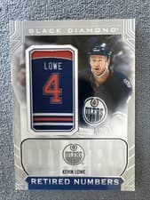 Kevin Lowe 2024-25 Upper Deck Black Diamond Oilers Retired Number Patches card