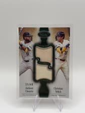 2026 Topps Tier One Dual Player Relics Jackson Chourio #DPR-CY card