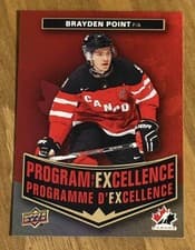 2025-26 Tim Hortons Team Canada Olympic Hockey Program of Excellence Brayden Point #POE-6 card