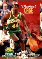Michael Cage 1992-93 SkyBox Base Set card