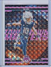 Bo Nix 2025 Panini Mosaic Touchdown Masters card